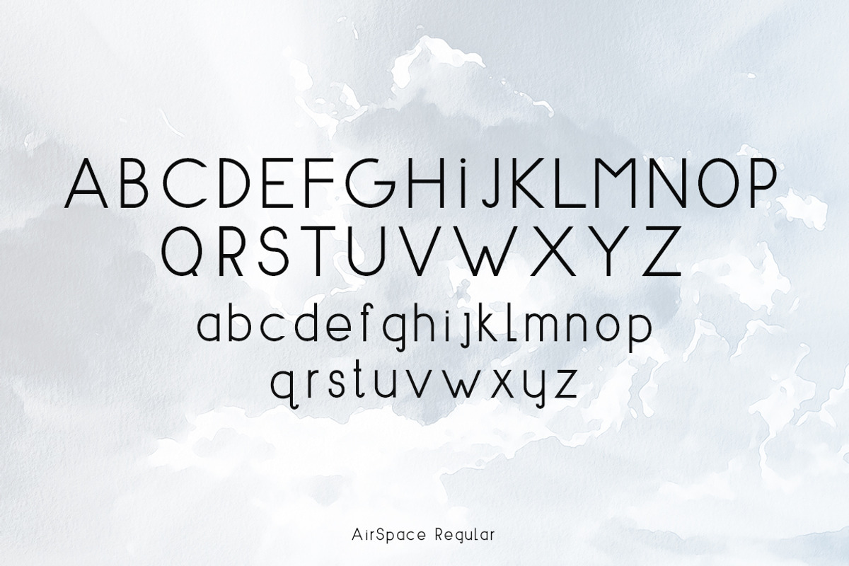 AIRSPACE | Minimal Sans Serif Font preview 2