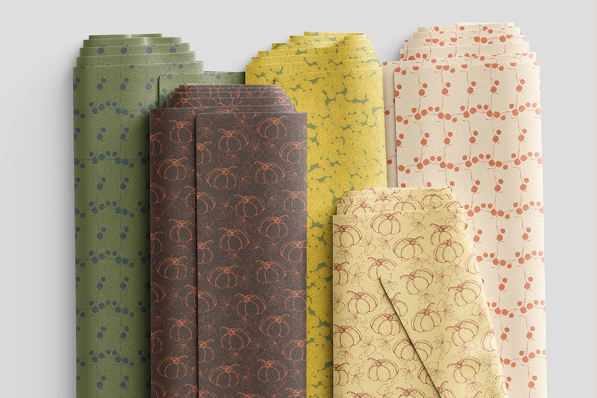 Cozy Autumn Pumpkin Patterns, a Pattern Graphic by NatalieArtsDenysenko (Photo 4 of 9)