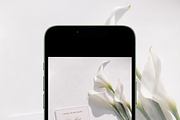 Floral Invitation & RSVP Set Mockup, an Advertising Mockup by Serenefeeling (Thumbnail 6 of 7)