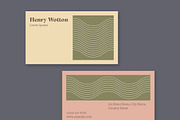 Yellow And Pink Business Card, a Business Card Template by wavebreak (Thumbnail 2 of 2)
