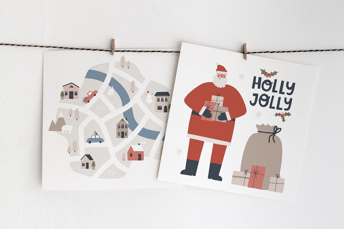 Modern Christmas Cards & Map Creator, an Object Graphic by MaNechaeva (Photo 6 of 14)