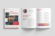 Art Exhibition Catalog Template, a Magazine Template by Cleffon_Graphic_Studio (Thumbnail 2 of 9)