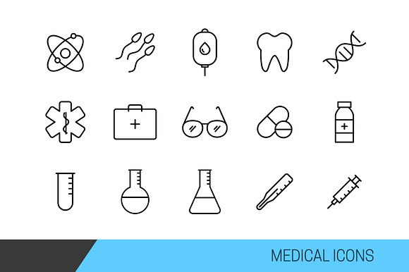 Medical Vector Line Icons preview 3