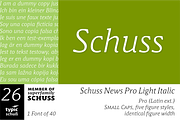 SchussNewsProLightIta No.26 (1 Font), a Serif Font by typic schuss (Thumbnail 1 of 6)