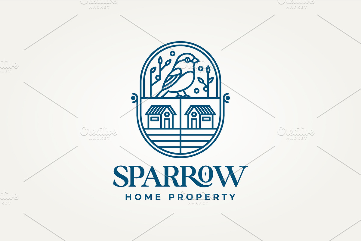 sparrow home property icon logo, a Branding & Logo Template by Blazybone (Photo 2 of 2)