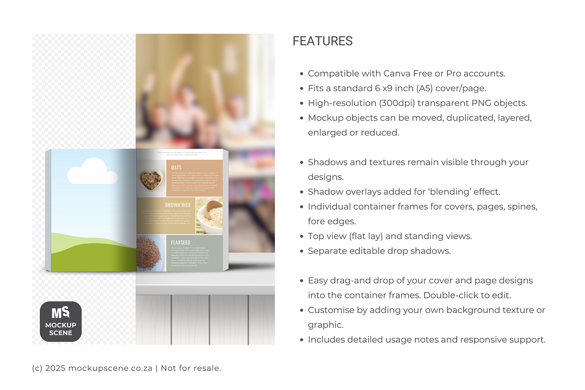 Book Mockup Kit for Canva Soft Cover, a Books & Magazine Mockup by Mockup Scene (Photo 2 of 11)