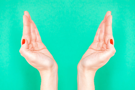 The raise the roof hand sign woman containing background, woman, and hand