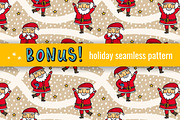 The Cutest Santa Claus Ever! :), an Illustration by Zhe Vasylieva (Thumbnail 4 of 4)