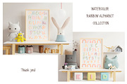 Watercolor Rainbow Alphabet Set, an Education Illustration by MayaNavits (Thumbnail 7 of 7)