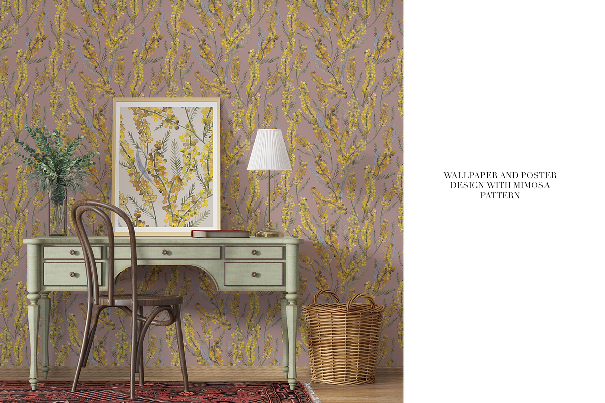 Pattern MIMOSA, a Decorative Illustration by PASHKOVA (Photo 15 of 18)