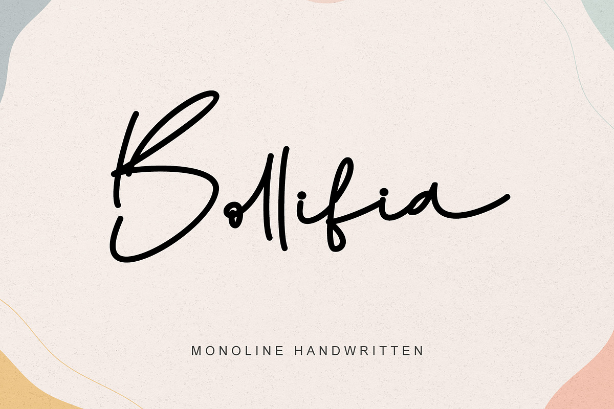 Bollifia, a Script Font by Letterara (Photo 1 of 7)