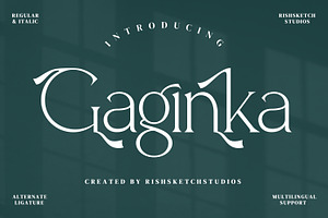 Gaginka Serif Fonts