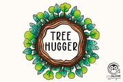 Tree Hugger Earth Day Png, a Graphic by Owlsome.Designs (Thumbnail 1 of 6)