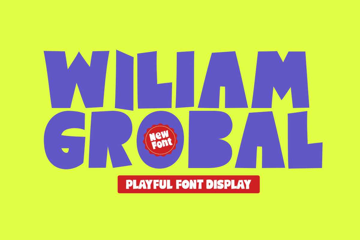 Wiliam Grobal, a Sans Serif Font by Gatype (Photo 1 of 10)