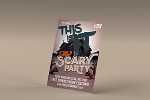 Scary Party Photoshop Flyer Template