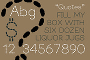 Embroidery Running Stitch, a Handwritten Font by JoZOO (Thumbnail 2 of 4)