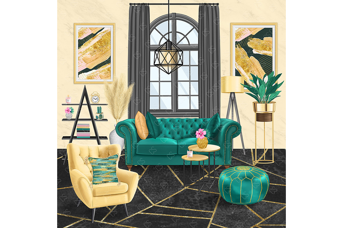 Home digital paper, furniture papers, a Pattern Graphic by Collart Studio (Photo 7 of 9)