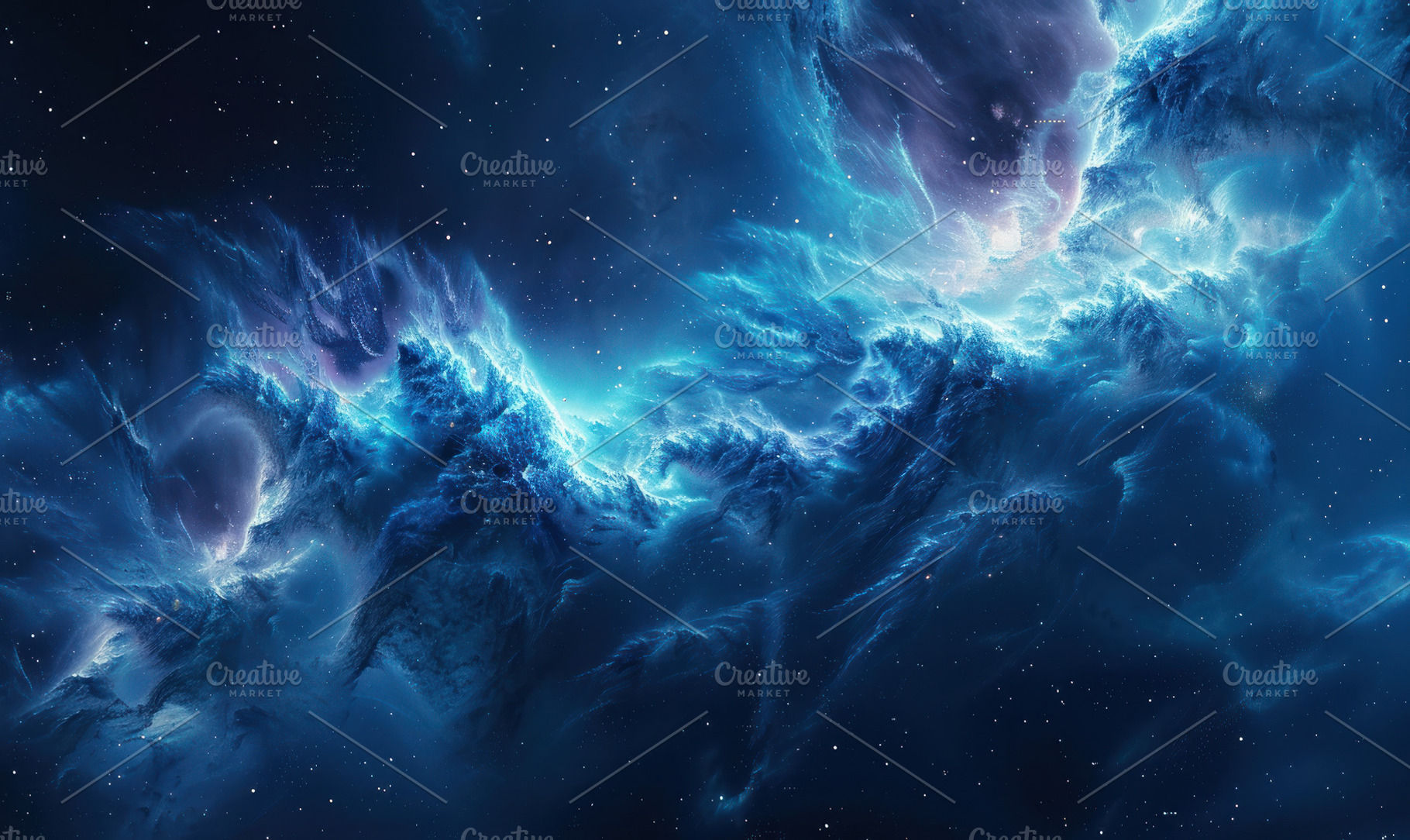 A mesmerizing image of nebulous cosm, a Photo by LOGOCREATIVE