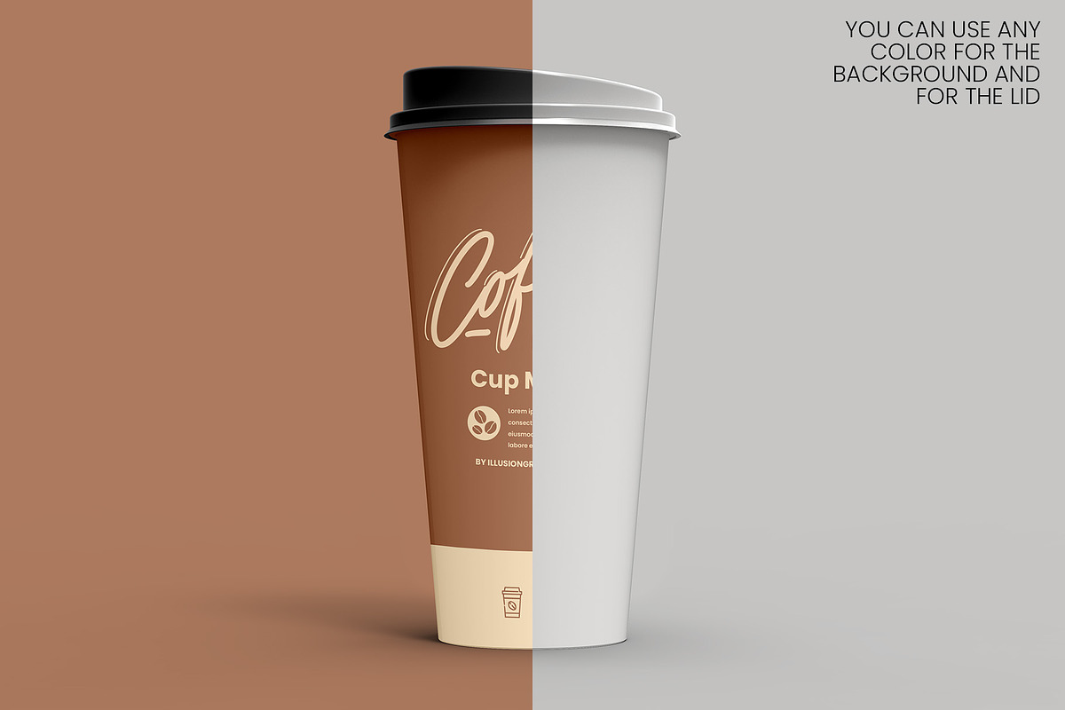 Coffee Cup Mockup - 8 views, a Cups & Container Mockup by Illusiongraphic (Photo 10 of 18)