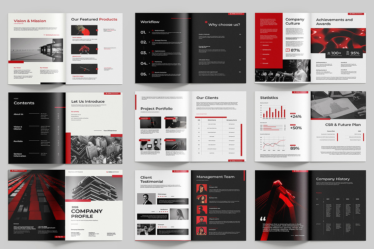 Company Profile Template, a Magazine Template by Siska Arista (Photo 3 of 3)