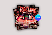Recline Night Party Flyer Template, a Flyer Template by Posterfello (Thumbnail 2 of 4)