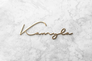 Logo Mockup 3D Front Gold Marble