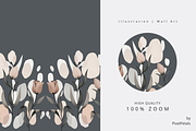 Abstract Pastel Buds, an Illustration by pixelpetals (Thumbnail 3 of 5)