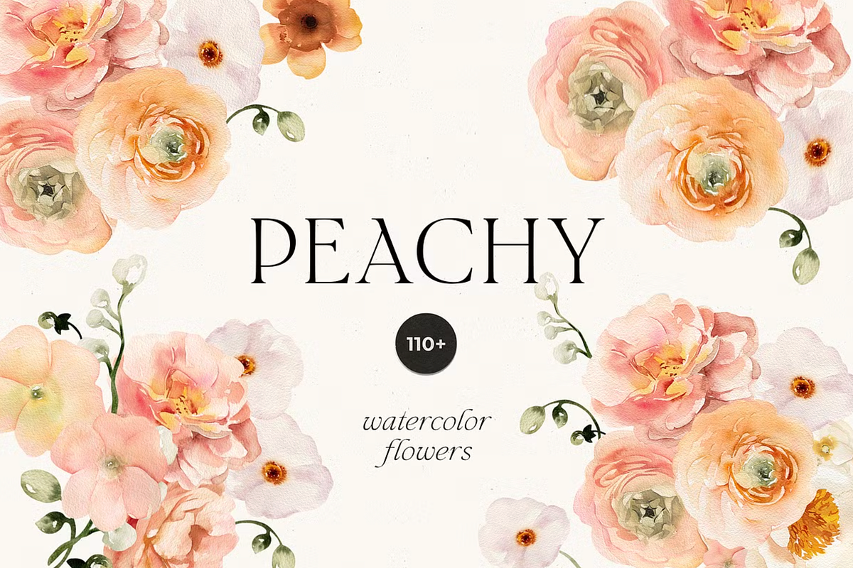 Watercolor Floral Bundle, a Decorative Illustration by Lana Elanor (Photo 8 of 10)