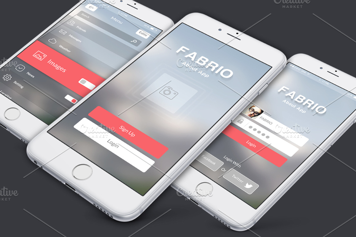UI Mobile Creative APP, an App Template by Alireza Farzad (Photo 4 of 7)