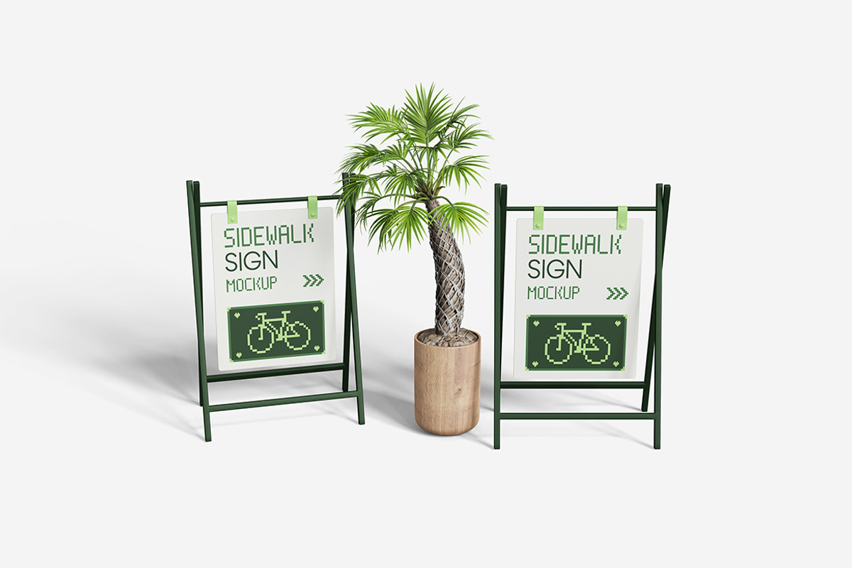 Sidewalk Sign Mockup, a Product Mockup by MrLetters (Photo 4 of 5)