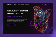 Nft Art Collection Landing Page, a Templates & Theme by Sparkle Template Studio (Thumbnail 2 of 3)
