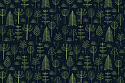 Magic forest -  seamless patterns, a Pattern Graphic by Anna Isaeva (Thumbnail 4 of 5)