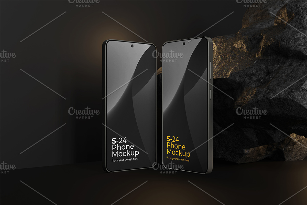Galaxy S24 Mockup, an Android Mockup by Pixie Creative (Photo 4 of 4)