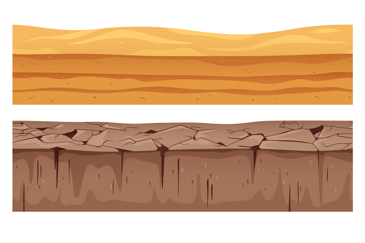 Seamless ground cross sections set, a Texture Graphic by Good Studio (Photo 3 of 9)