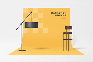 Backdrop Mockup, an Advertising Mockup by Xtrahive