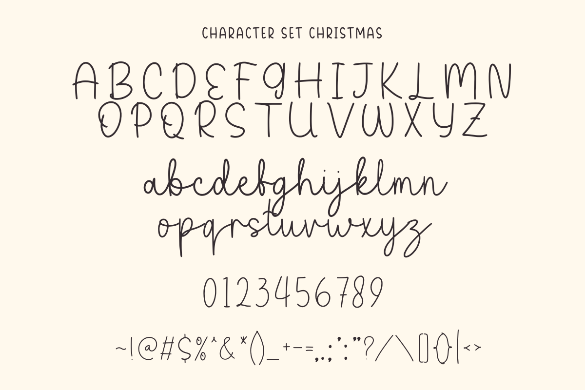 Farmhouse Christmas, a Handwritten Font by SaktiAvellin (Photo 5 of 11)