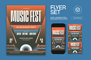 Music Fest Flyer, a Flyer Template by graphicook (Thumbnail 1 of 3)