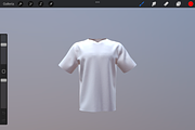 3D Model T-shirt for Procreate App, an Object 3D Model by Shorty Graphics Shop (Thumbnail 3 of 5)