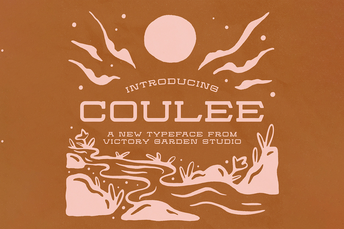 COULEE | Hand Drawn Slab Serif Font, a Font by Victory Garden Studio (Photo 1 of 2)