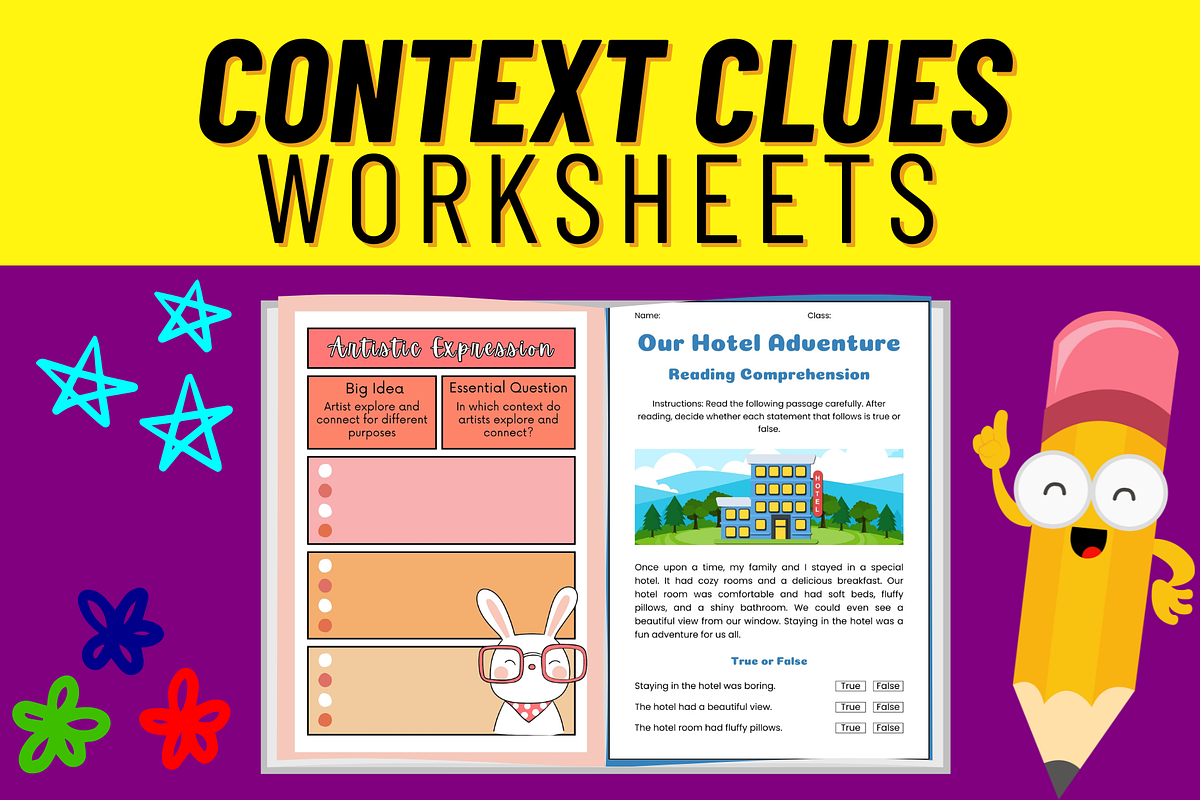 Context Clues Worksheets Activities, a Templates & Theme by Premium Digital Templates (Photo 3 of 3)