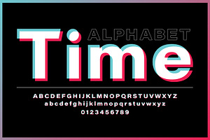 Glitch Alphabet Font