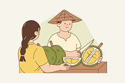 Durian Wonders Illustration, an Object Graphic by Jump Studio (Thumbnail 7 of 12)
