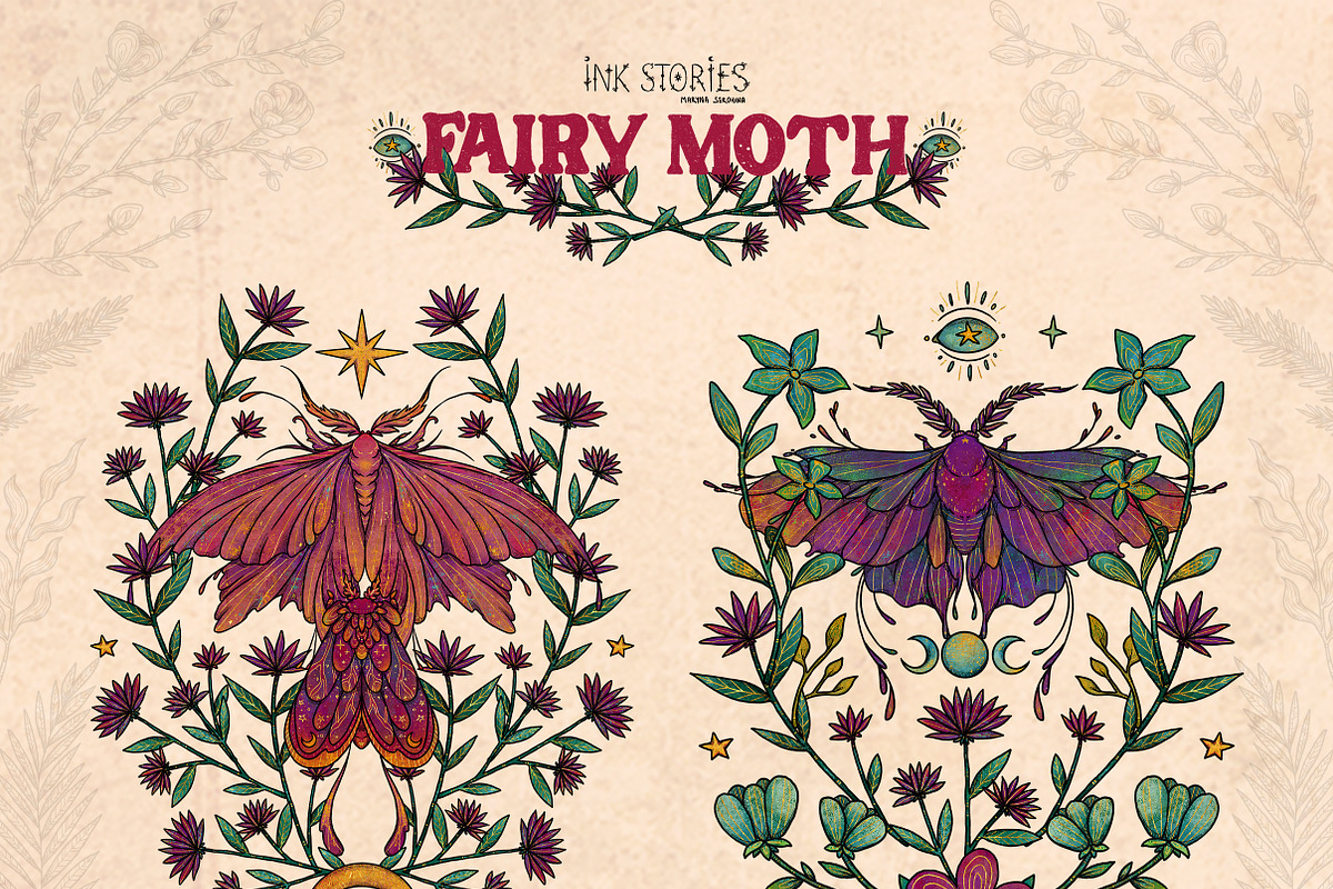 Fairy Moth, an Animal Illustration by Ink Stories (Photo 11 of 27)