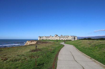 Half moon bay coastal trail California and Ritz Carlton, a Nature Photo by uncreative