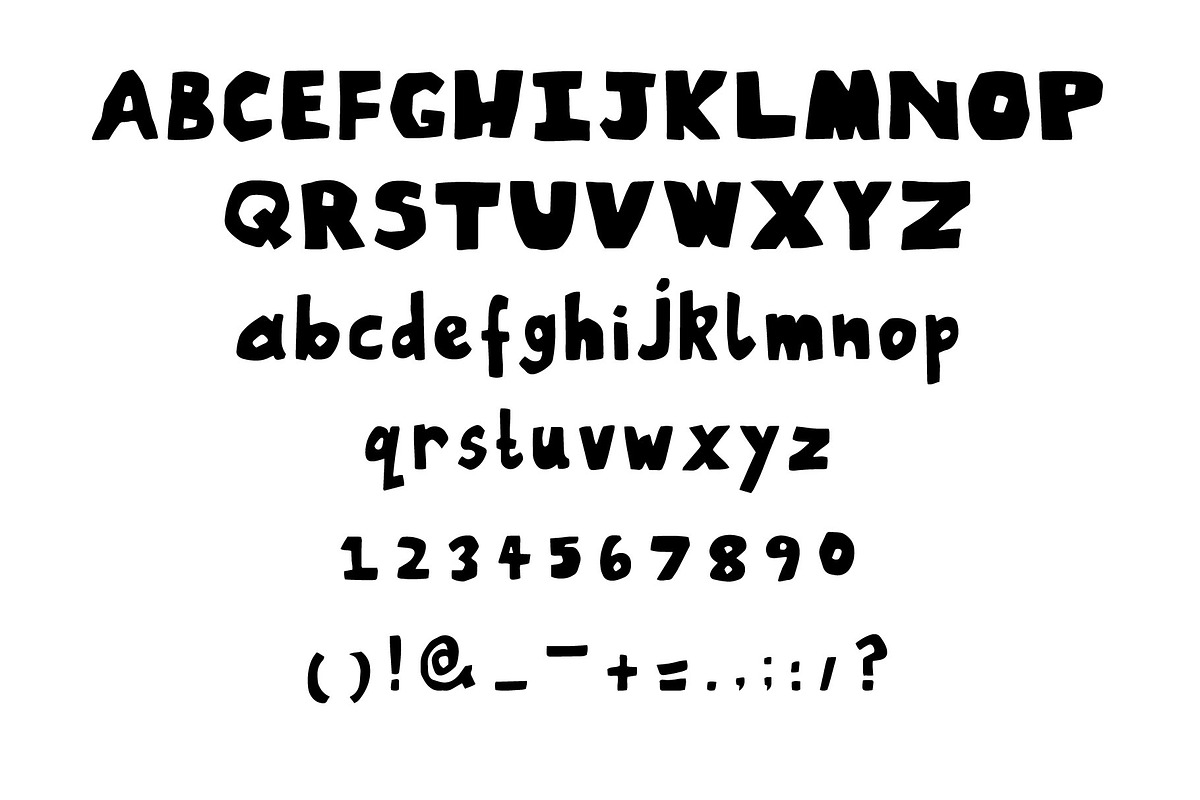 Rocky Rubble v2 Hand drawn font, a Sans Serif Font by Supersimbo © (Photo 3 of 7)