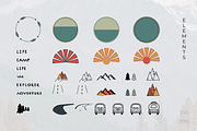 Outdoor Travel. Illustration set, an Illustration by lokfrid (Thumbnail 3 of 7)