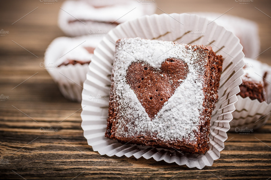 Chocolate Brownies Containing Baked Goods Bakery And Brown