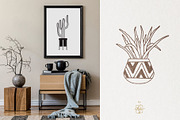 HOME PLANTS AND CACTI LINE ART, an Object Illustration by Kate Art (Thumbnail 8 of 10)