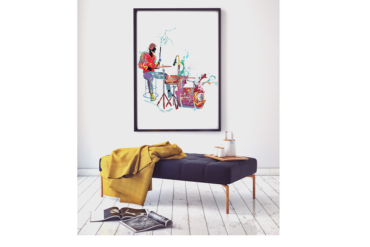 Abstract colorful musicians., a Person Illustration by Laifalight (Photo 7 of 7)
