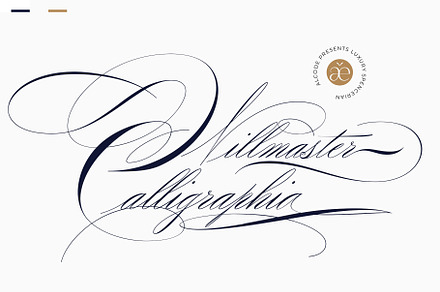 Willmaster Calligraphia, a Script Font by Alcode
